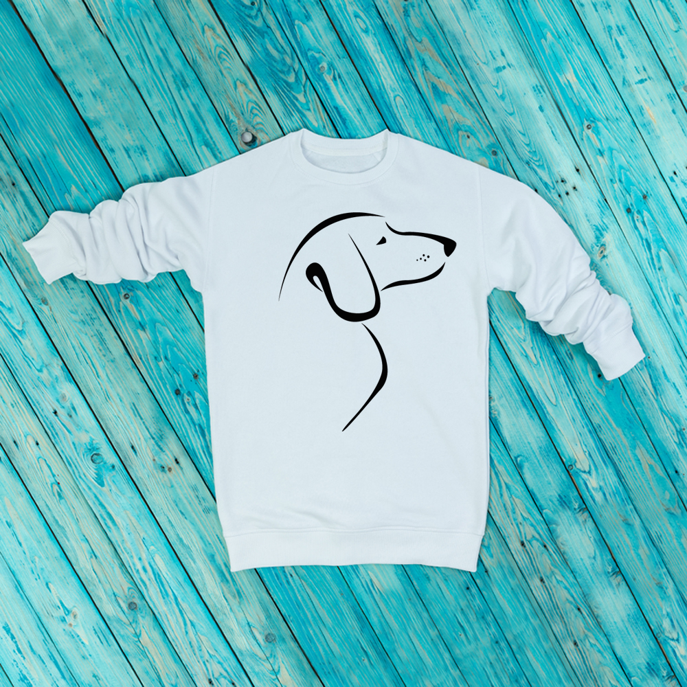 Свитшот "Такса- силуэт"