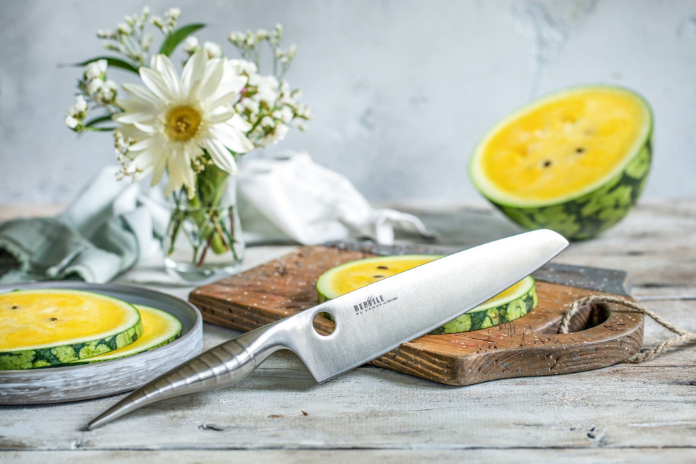 Нож кухонный Поварской-Шеф Модерн 20см Samura Reptile