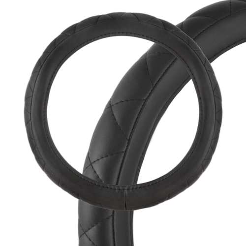 Оплетка руля M Skyway Eco Hit 2 экокожа с прострочкой черная