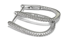 Ювелирные серьги из серебра 925 пробы