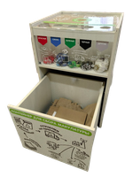 Контейнер многофункциональный сортировочный для сбора батареек, крышек и макулатуры