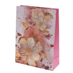 GAEM Пакет подарочный L (бумага 210г/м2, блок микс 12шт), L30 W12 H41,5 см, 4в.