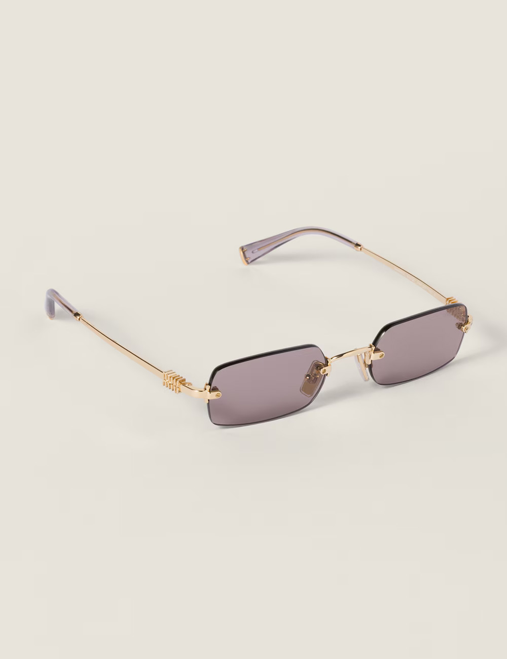 Солнцезащитные очки Miu Miu Eyewear Mauve Lenses Gold