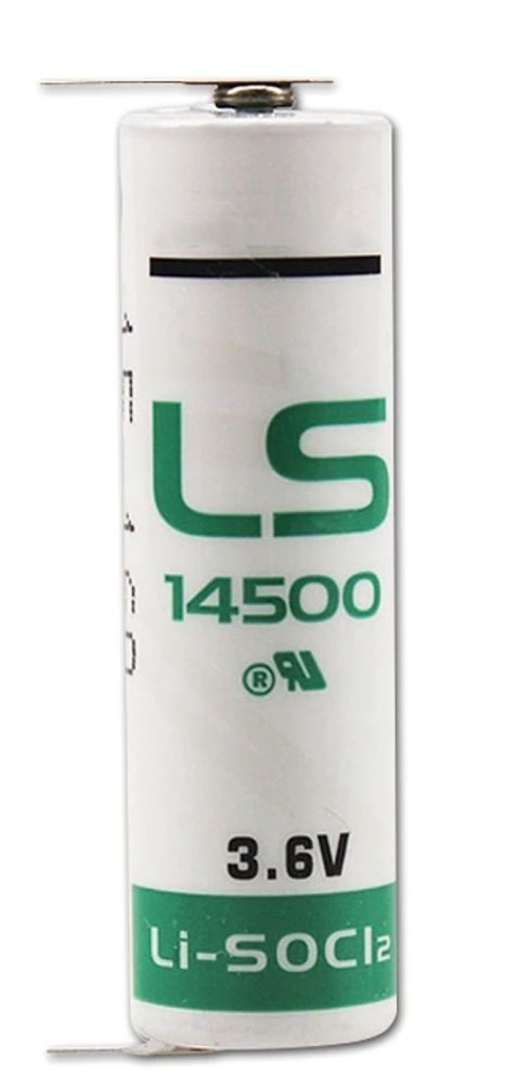 Батарейка литиевая Saft LS 14500 AA 2.25Ah 3.6-Вольт с контактами (не перезаряжаемая)
