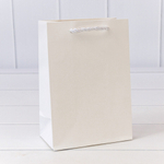 Пакет подарочный 14х20х8см "Фактура" (Белый)