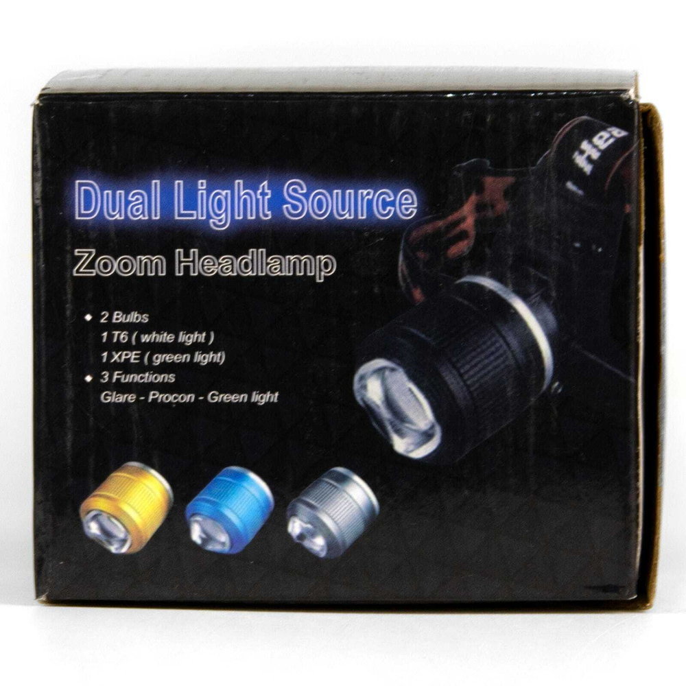 Фонарь налобный FA-2199-2 (+синий свет)