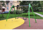 Качели металлические тип-1 с местом для 2 подвесов