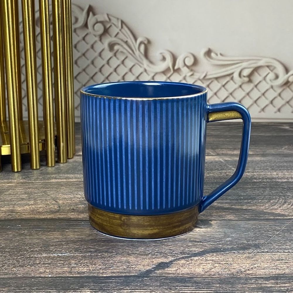 Lenardi 133-384 Кружка 420мл WOOD в под.уп.(х48)Фарфор