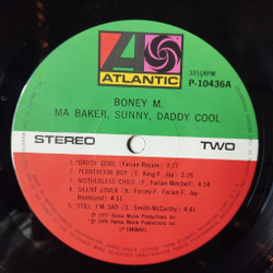 Винтажная виниловая пластинка LP Boney M Ma Baker, Sunny, Daddy Cool (Japan 1977) (No Obi) P-10436A