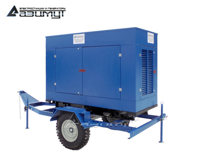 Дизельный генератор Азимут ЭД-30-Т400-1РКM5 Quanchai на шасси в кожухе
