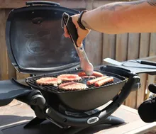 Портативный газовый гриль Weber Q 1200, 1 горелка, чёрный