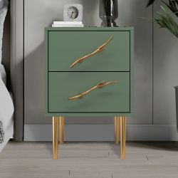 Тумба Арт Колор matte Стайл Голд Зеленый нефрит матовый