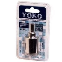 Коронка алмазная по кафелю и стеклу 32 мм с центрирующим сверлом Yoko