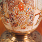 Антикварная настольная лампа в японском стиле