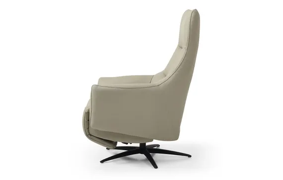 Кресло с электро-реклайнером Everse, бежевая кожа