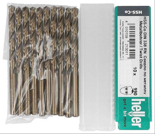 Сверло по металлу HSS-Co 14х160 мм Heller 23848