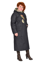 Пальто Полянки, джинс на флисе