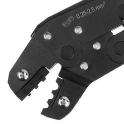 Клещи для обжима неизолированных наконечников НК и НВ, разъемов РП, 0,25 - 2,5 мм2 Denzel