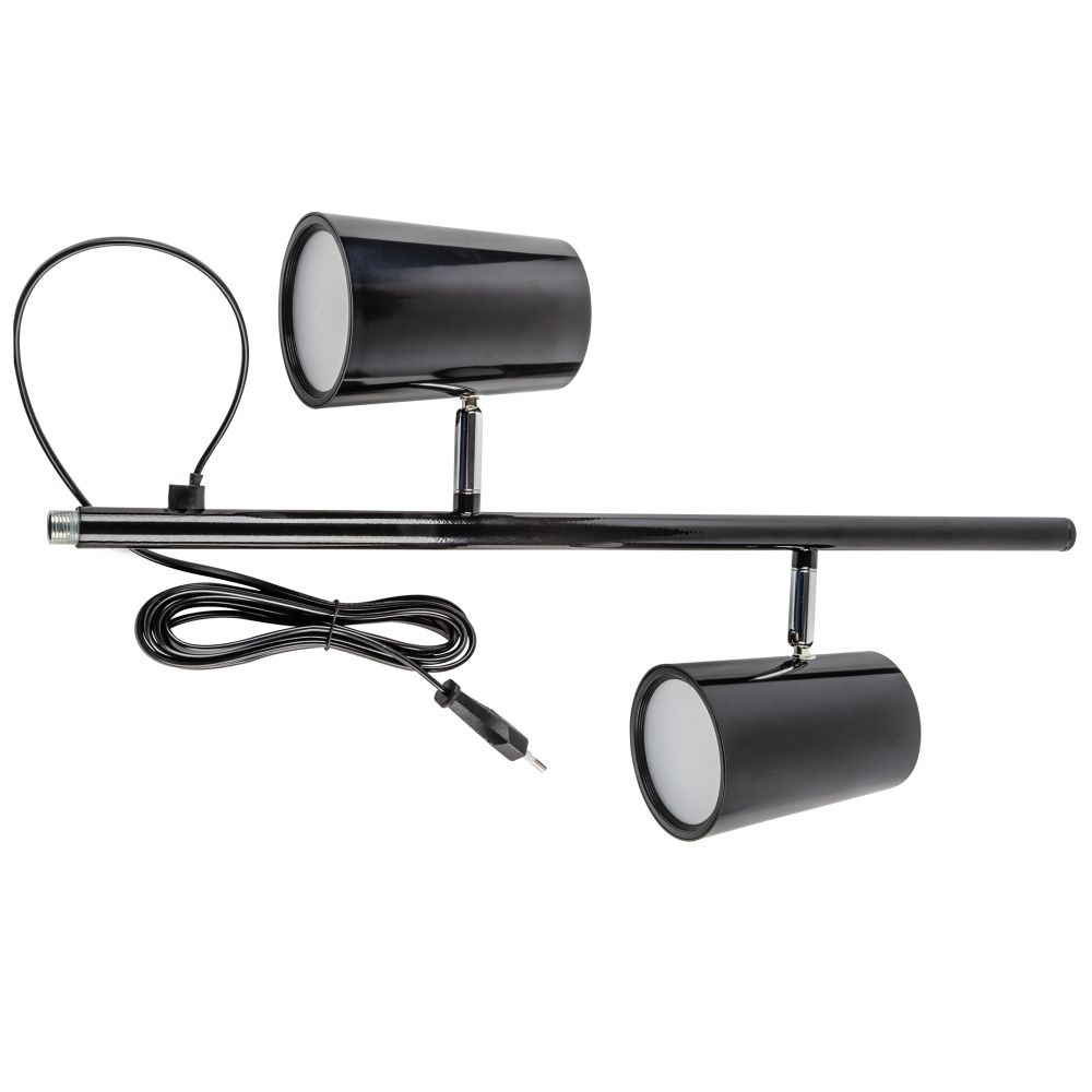 ULM-T600 2х6W-4500K-DIM BLACK Торшер напольный светодиодный. 2х6W. Сенсорный выключатель. Диммер. Черный. ТМ Uniel