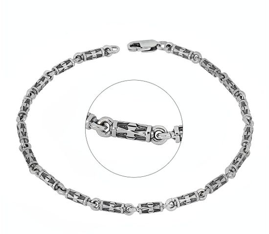 Литой браслет. Орнамент Крест.