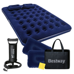 Кровать надувная Bestway 67374 Horizont 203х152х22 + руч.насос, 2 подушки
