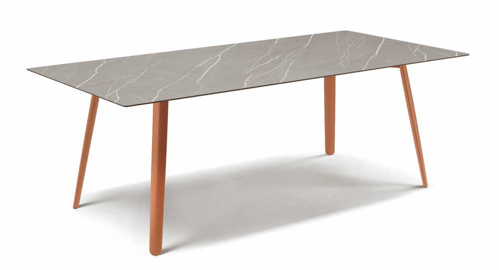 Стол ламинированный Scab Design Squid, терракотовый, камень