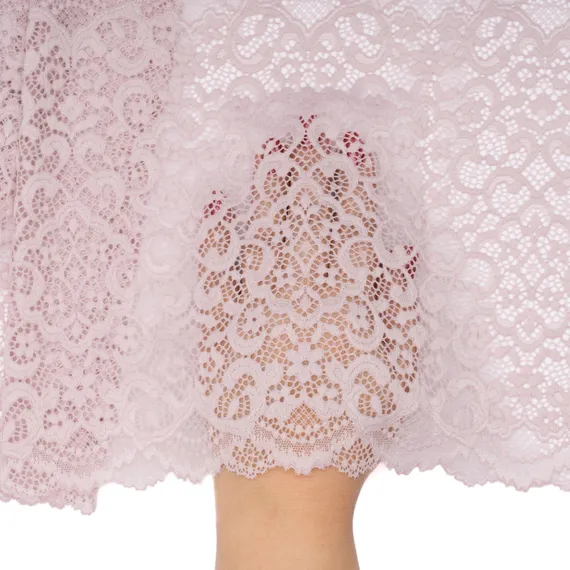 Кружево эластичное пыльно-розовое 22 см, Китай