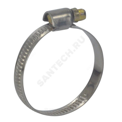 Хомут червячный сталь нерж W2 Дн 90-110 .
