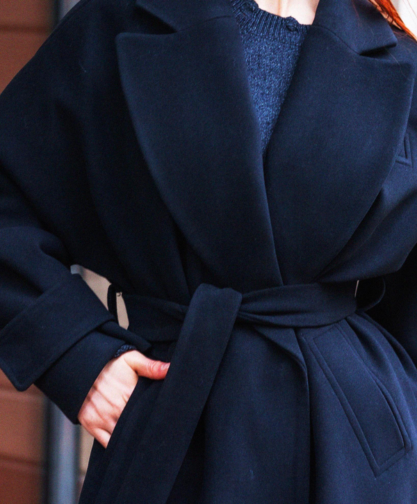 Пальто черное