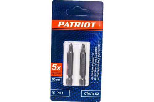Бита (2 шт; PH1; 50 мм) PATRIOT 818010027