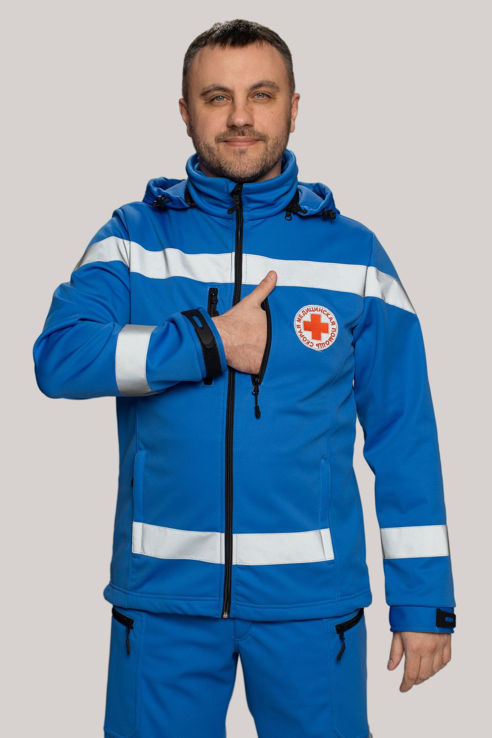 Куртка демисезонная мужская Скорая помощь MedicLine SOFTSHELL