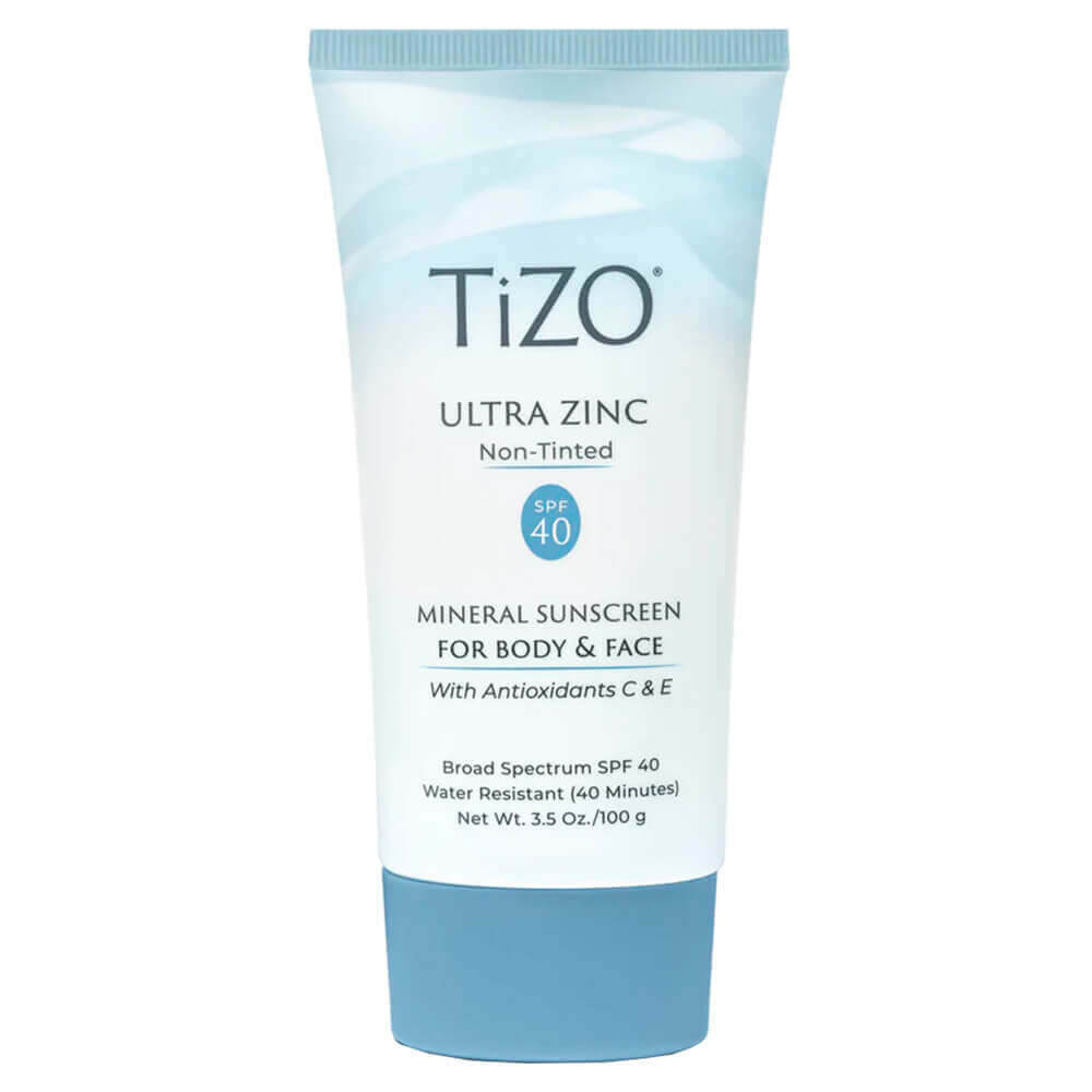 TIZO Ultra Zinc NON-Tinted SPF 40 крем солнцезащитный для лица и тела без тинта, 100г