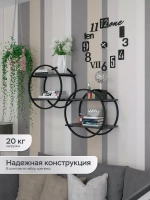 Полка круглая настенная