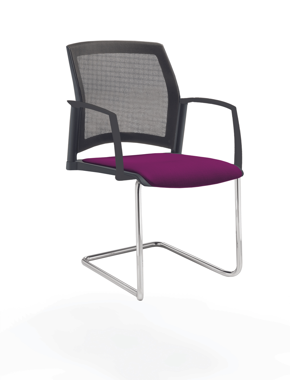 Rewind стул на кантилевере со спинкой-сеткой