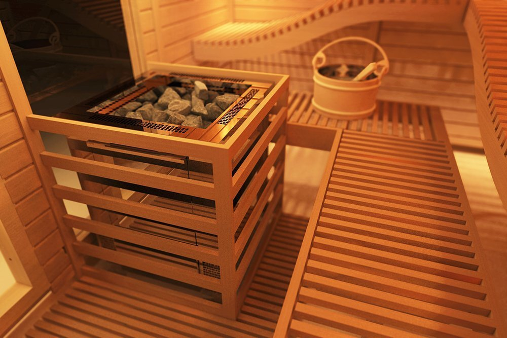 Электрическая печь SAWO TAURUS TAU-90NS-G-P (9 кВт), выносной пульт (пульт и блок мощности докупаются отдельно)