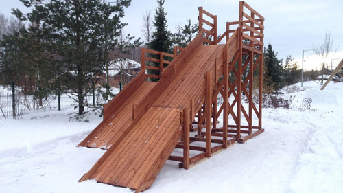 Зимняя горка SWAN 4 (скат 4.7 м и 9.4 м)