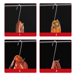 Крюк для мяса нерж. S-образный 2*125 мм 10 шт.