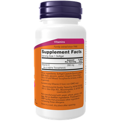 Now Foods E-400 Mix Tocopherol 100 softgels , Витамин Е