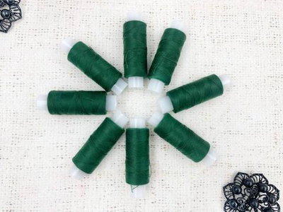 Нитки армированные 45ЛЛ 150 м, тёмно-зелёный