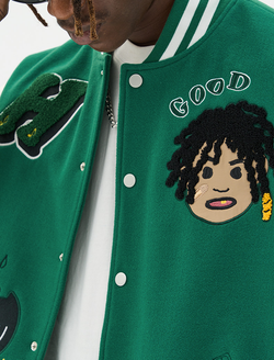 Бомбер HARSHandCRUEL "Vinyl" Varsity Jacket