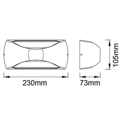 8902 Настенный уличный светильник BUTAN