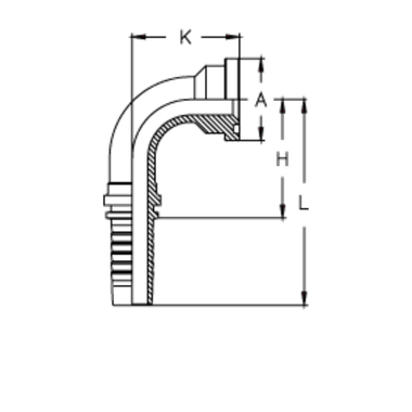Фитинг DN 20 SFL 1/2 30.2 (90)
