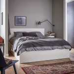 Кровать с подъемным механизмом - IKEA MALM, 140x200 см, белая МАЛЬМ ИКЕА