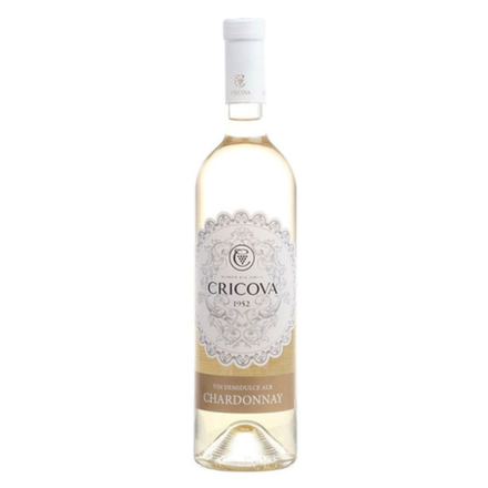Вино Cricova Chardonnay белое сухое 0,75 л