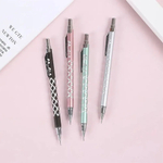 Механический карандаш выдвижной - 4 шт, автоматические ручки-карандаши с выдвигающимся черным грифелем 0,5 мм для черчения и рисования, тонкий с насечками