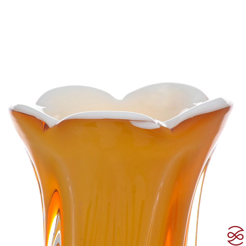 Ваза Egermann 27 см Opal+amber+kitkal