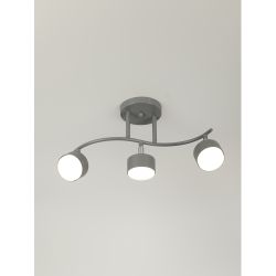 Светильник настенно-потолочный спот Rivoli   7077-703 3хGX53 15 Вт поворотный