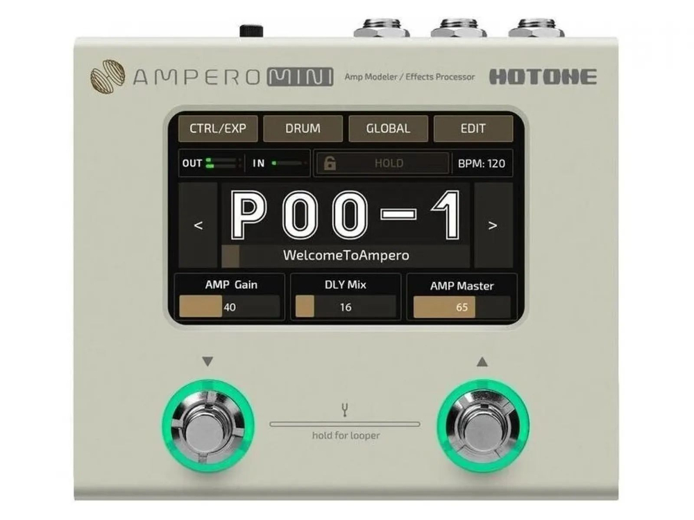 Гитарный процессор Hotone Ampero Mini Vanilla MP-50VN Silver