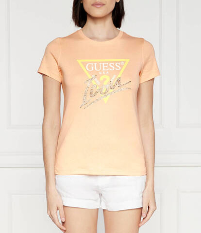 Футболка ICON TEE GUESS - персиковый(W4GI20 I3Z14)