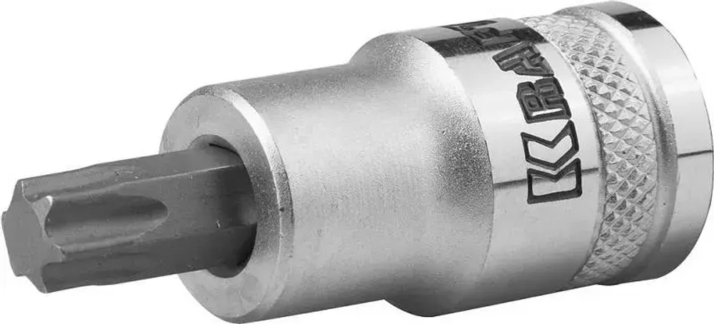 Торцовая бита-головка KRAFTOOL "INDUSTRIE QUALITAT", материал S2, TORX, сатинированная, 1/2", Т30, 27905-30_z01}